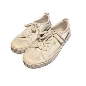 Cariuma Pantone Oca Canvas Casual Sneaker Triple White Sz W 6.5/M 5 Streetwear